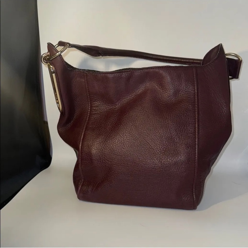 See By Chloeelegant Burgundy Leather Shoulder Bag